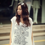 24671#2014新款女裝 韓版時尚簡約字母寬松無袖T恤